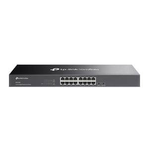 Omada Unmanaged 16-Port Gigabit Switch,Rack-mountable,Plug and Play, DS1016G