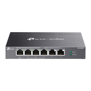 Omada 6-Port Gigabit Desktop PoE Switch with 3x PoE+ and 1x PoE++, DS106GPP