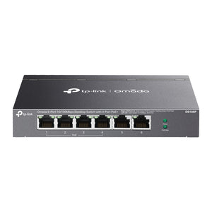 Omada 6-Port 10/100 Mbps Desktop PoE Switch with 4x PoE+, DS106P