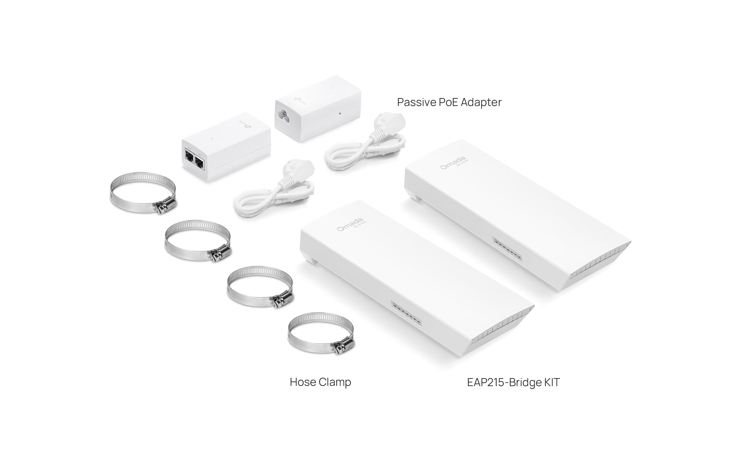 Omada Outdoor Wireless Bridge, 5 GHz 867 Mbps, 3 x Gigabit Ports, up t