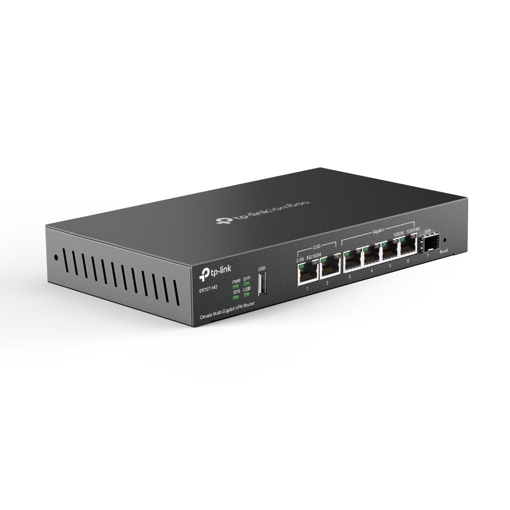 Omada Multi-Gigabit VPN Router, two 2.5G ports, ER707-M2