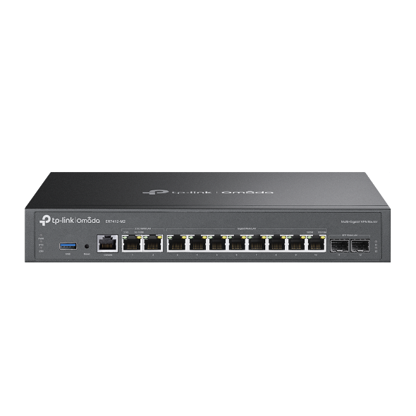 Omada Multi-Gigabit VPN Router, 2x 2.5G WAN/LAN Ports, ER7412-M2