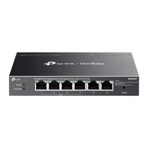 Omada 6-Port Gigabit Easy Managed Switch with 4-Port PoE+, ES206GP