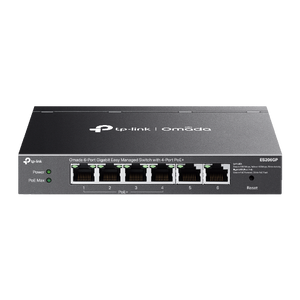 Omada 6-Port Gigabit Easy Managed Switch with 4-Port PoE+, ES206GP