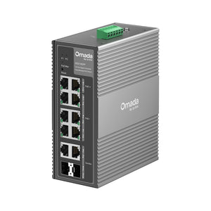 Omada 10-Port Gigabit Industrial Easy Managed Switch with 6-Port PoE+ and 2-Port PoE++, IES210GPP