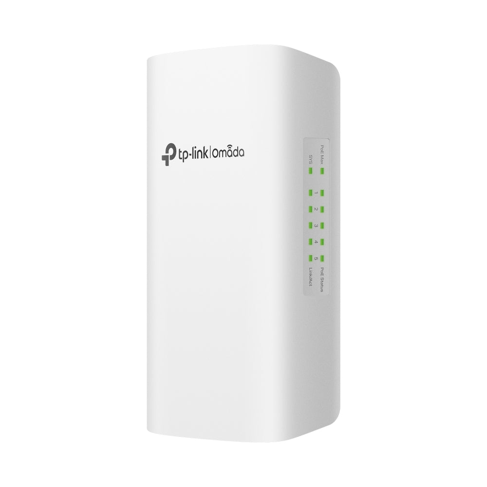 Omada 5-Port Gigabit Smart Outdoor Switch with 1x PoE++ in and 4x PoE+